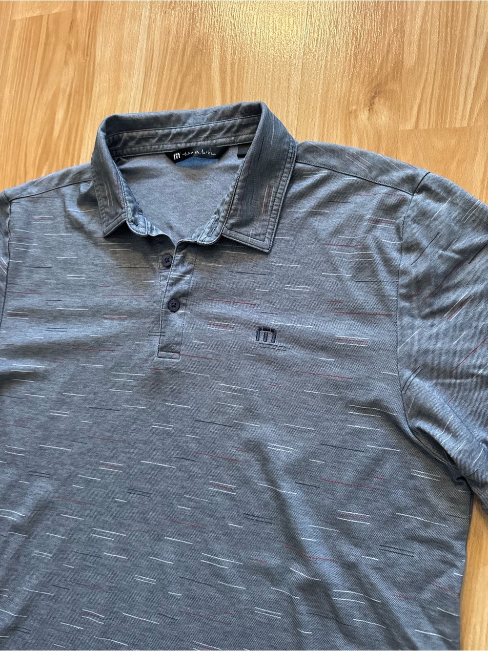 TravisMathew Lightweight Performance Polo Collared Golf Shirt- Men’s Large